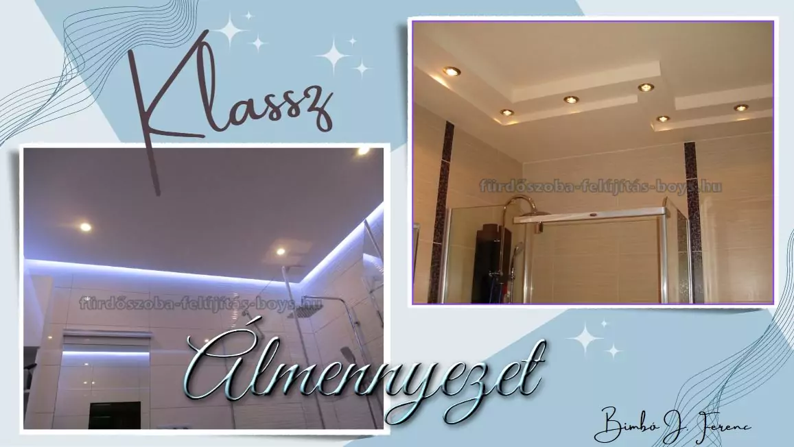 fürdőszoba álmennyezet belsőépítészeti munkák