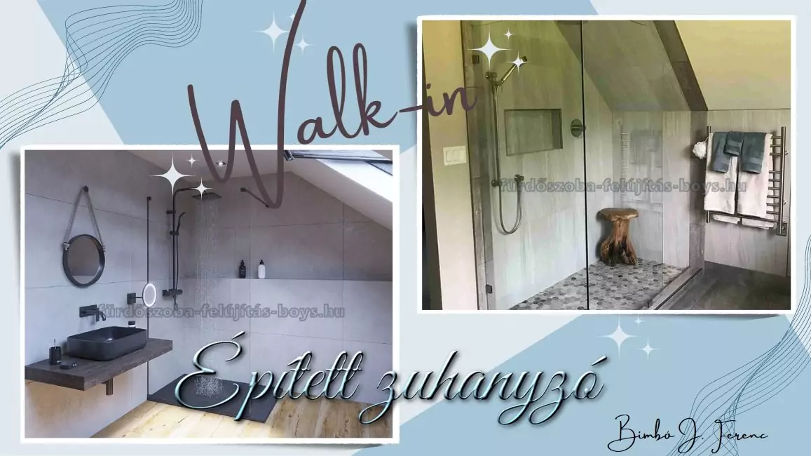 fürdőszoba épített zuhanyzó készítés